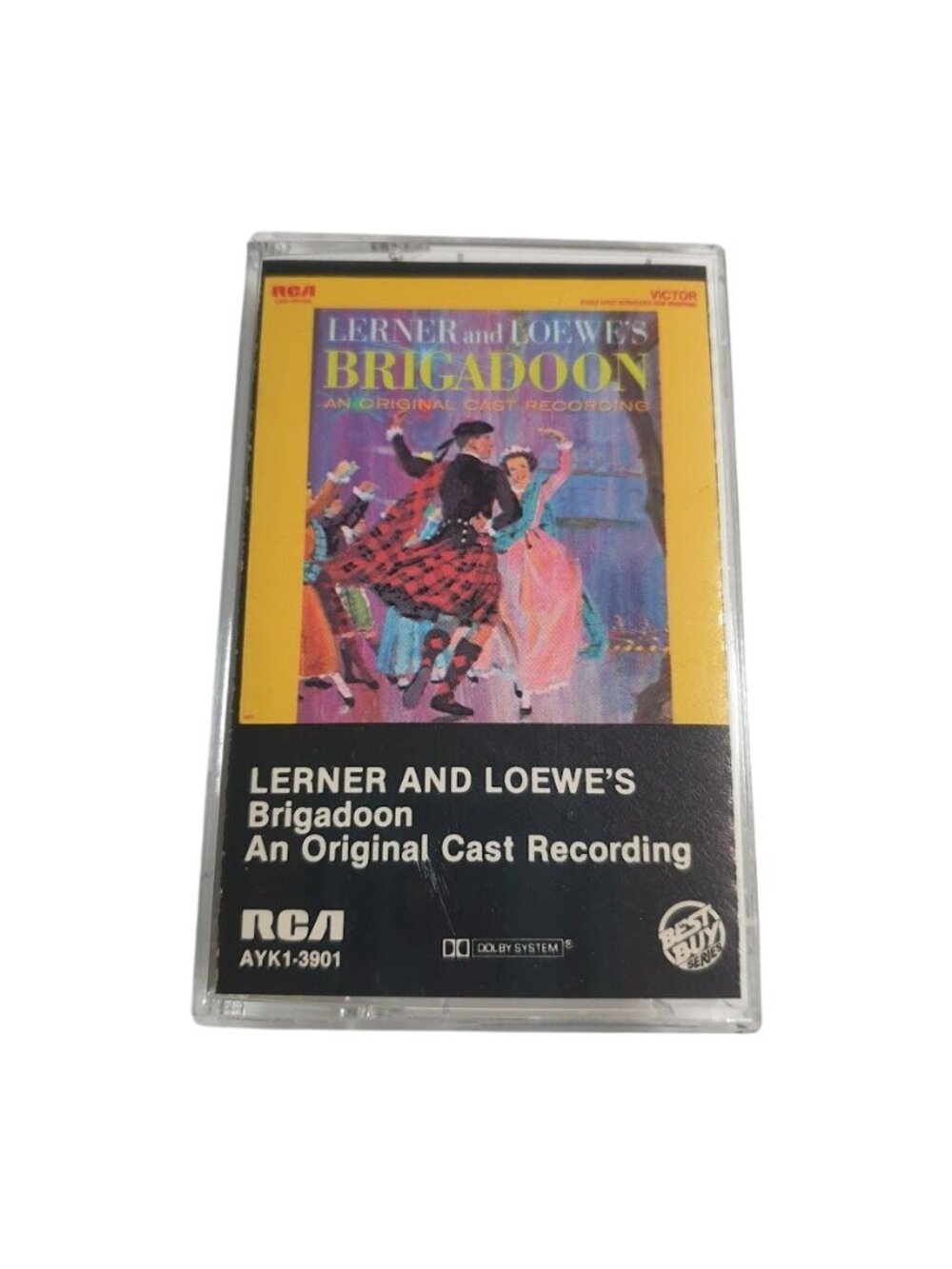 Lerner Loewe Brigadoon Original Cast Recording RCA Cassette Tape Sleeve Musical